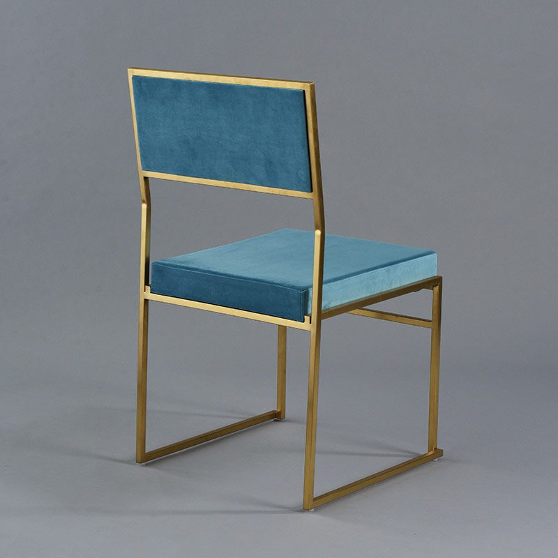 Turquoise Gold Tribeca Chair