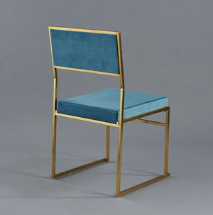 Turquoise Gold Tribeca Chair