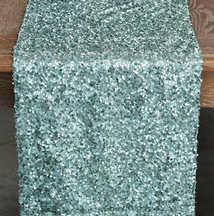 Aqua Sequin Taffeta