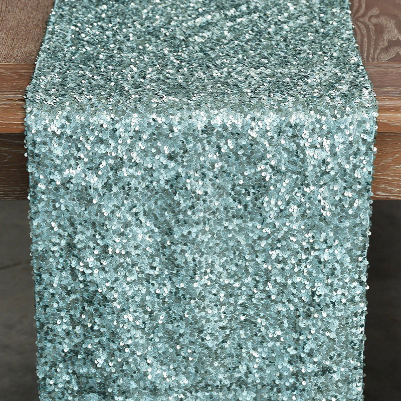 Aqua Sequin Taffeta - view 3 of 4