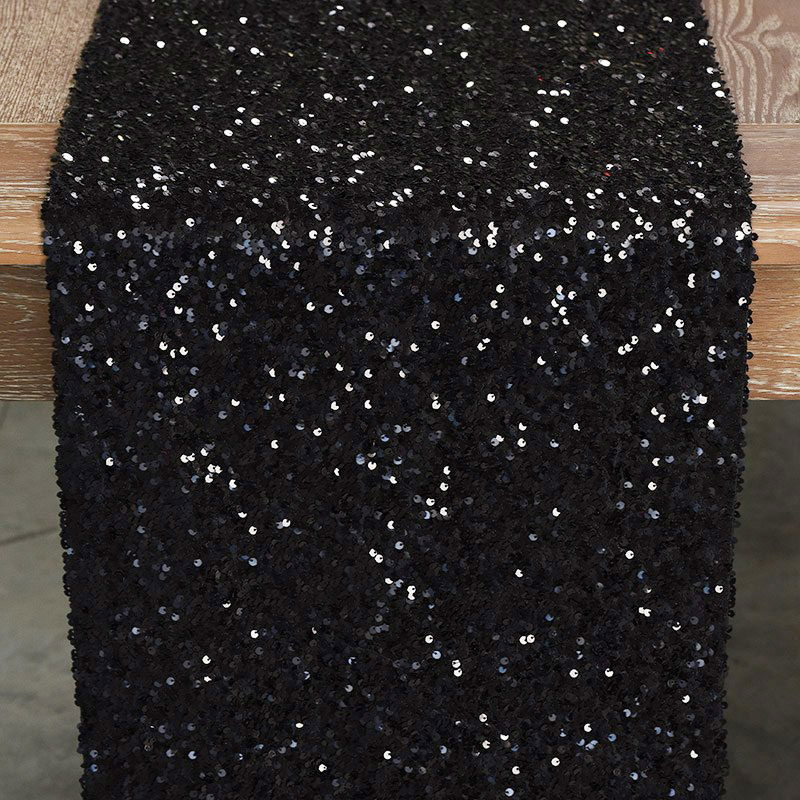 Black Sequin Taffeta - view 3 of 4