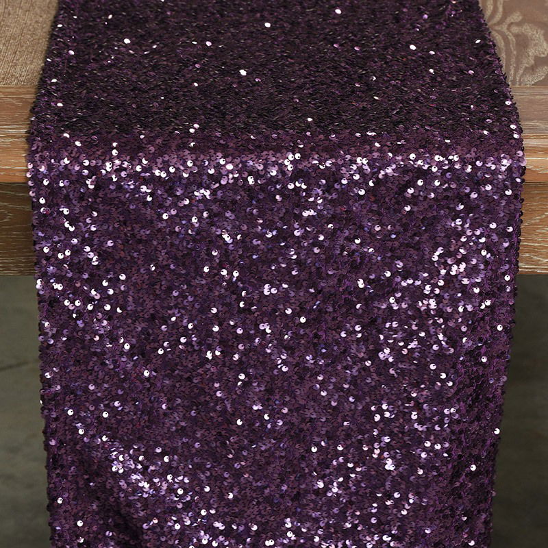 Purple Sequin Taffeta