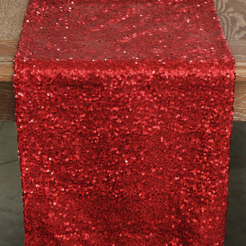 Red Sequin Taffeta