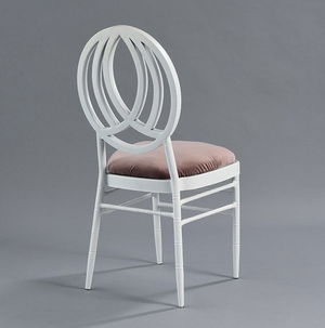 White Phoenix Chair with Rose Velvet - Patented Design