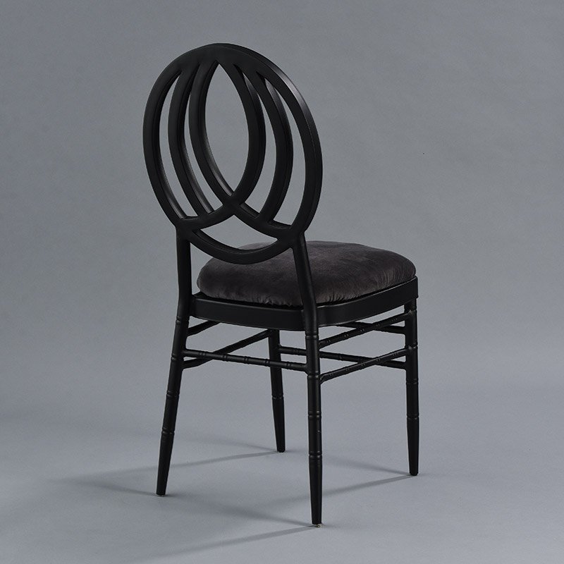 Black Phoenix Chair with Black Velvet - Patented Design