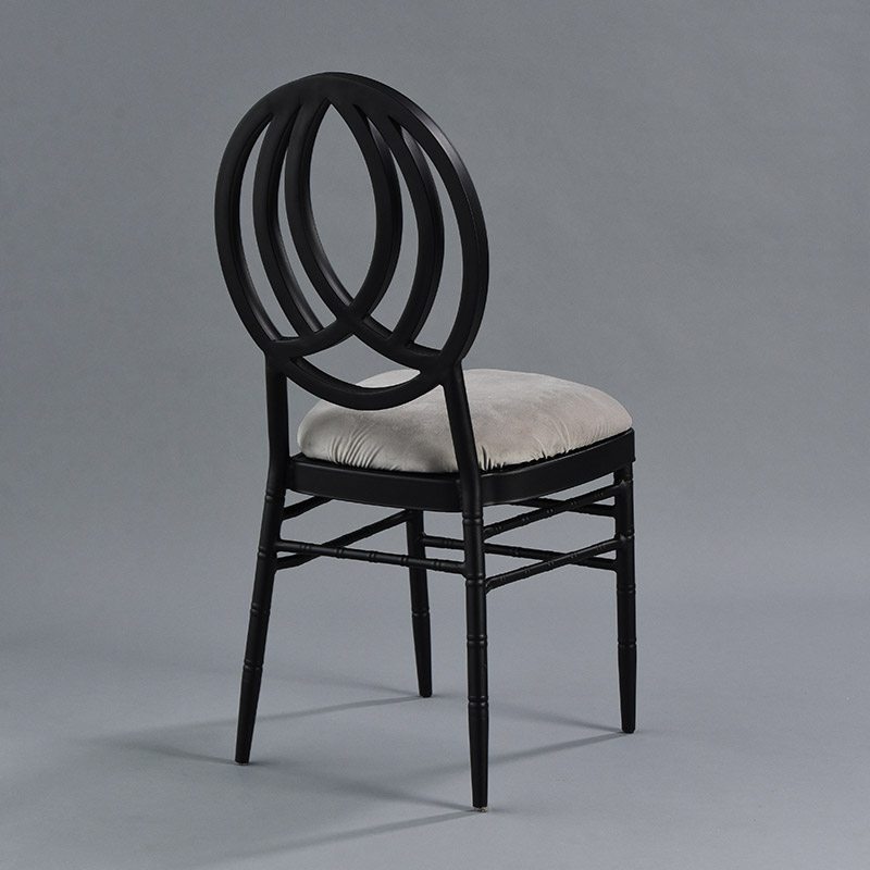 Black Phoenix Chair with Steel Velvet - Patented Design