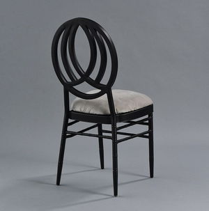 Black Phoenix Chair with Steel Velvet - Patented Design