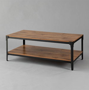 Black with Natural Wood Pasadena Coffee Table