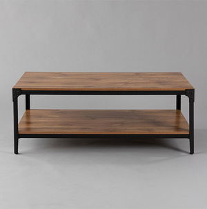 Black with Natural Wood Pasadena Coffee Table