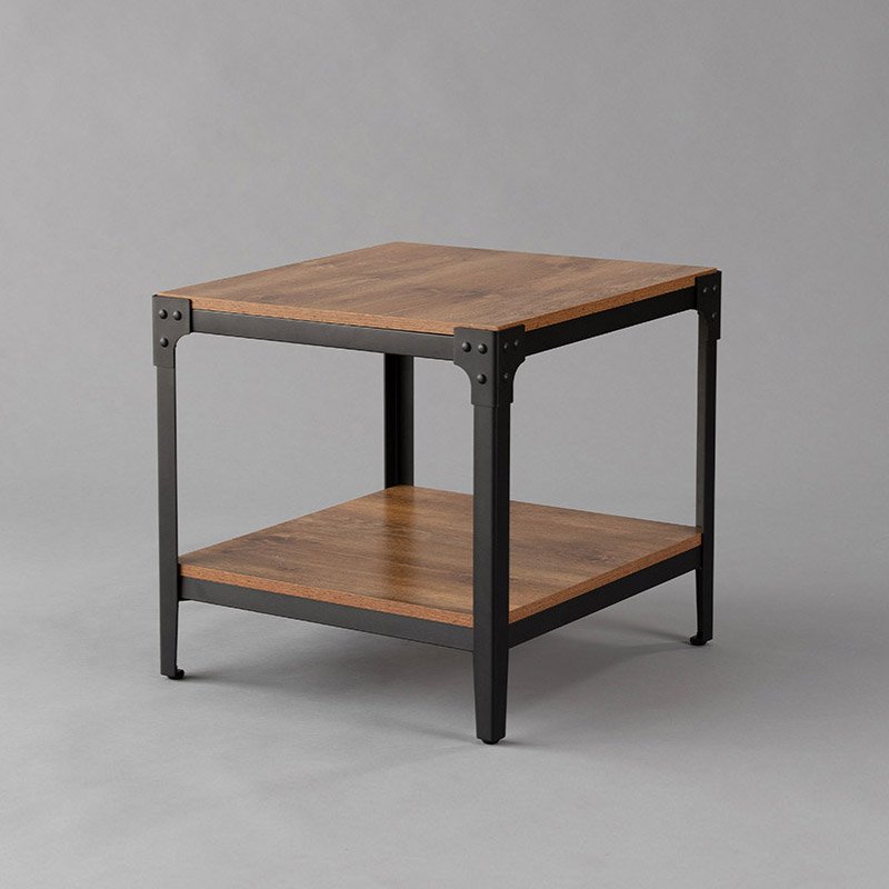 Black with Natural Wood Pasadena End Table