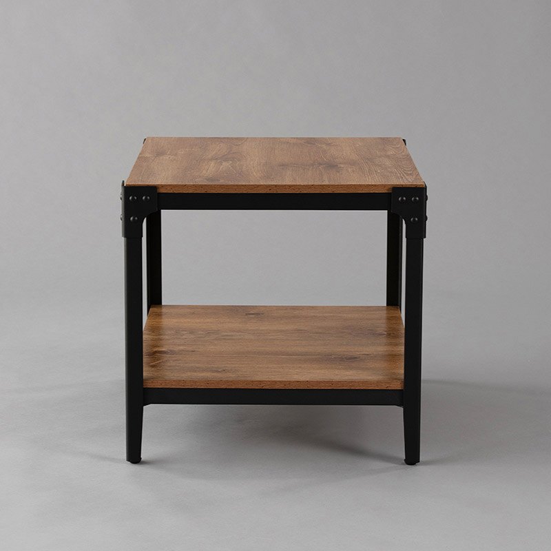 Black with Natural Wood Pasadena End Table
