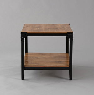 Black with Natural Wood Pasadena End Table