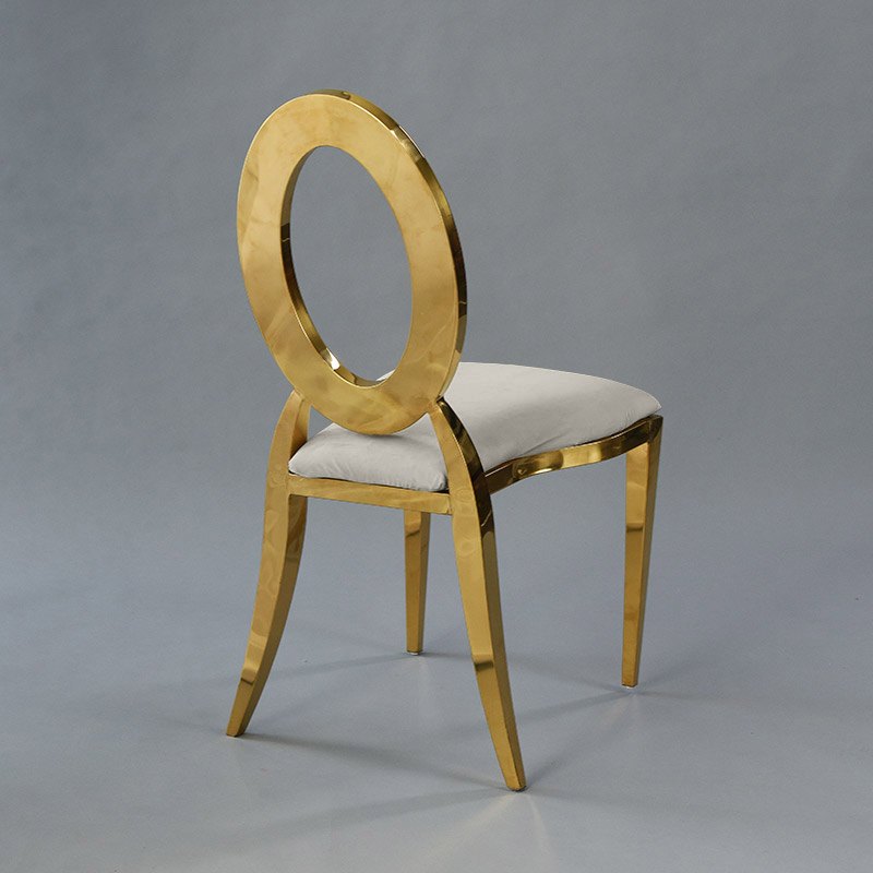 Gold Amsterdam Chair - Steel Velvet Seat