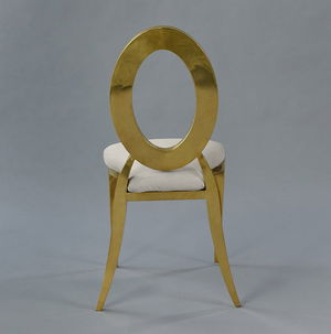 Gold Amsterdam Chair - Steel Velvet Seat