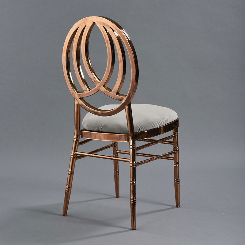 Rose Gold Phoenix Chair with Steel Velvet - Patented Design