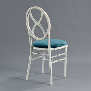 Lugana Chair with Turquoise Velvet