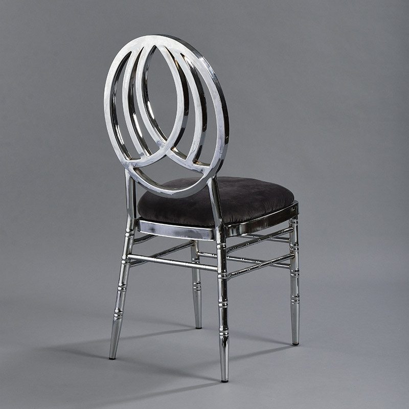 Silver Phoenix Chair with Black Velvet - Patented Design