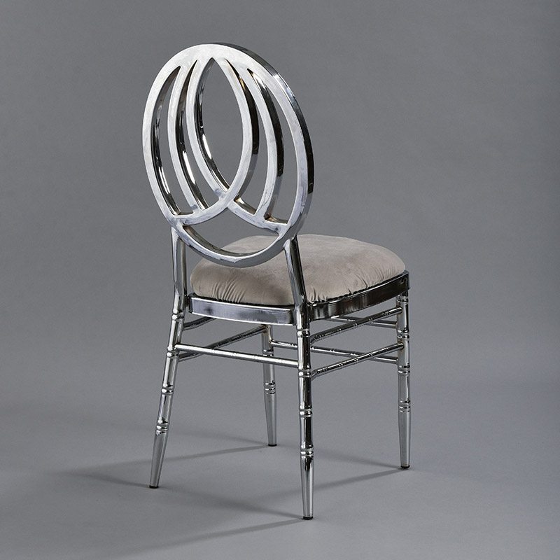 Silver Phoenix Chair with Steel Velvet - Patented Design