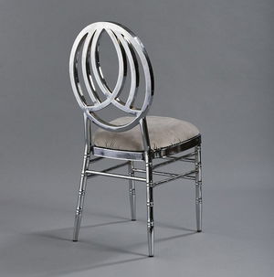 Silver Phoenix Chair with Steel Velvet - Patented Design