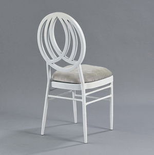 White Phoenix Chair with Steel Velvet - Patented Design