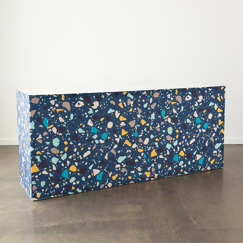 Terrazzo Bar Front 8' Azure