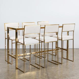 Gold Bilbao High Rectangular Table - view 2