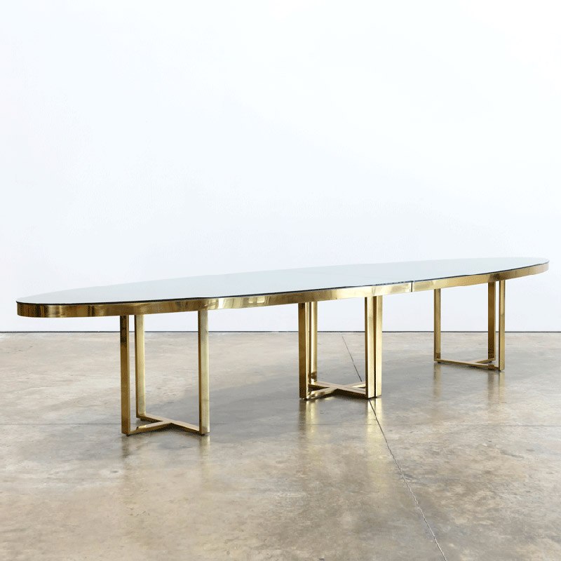 Gold Bilbao Oval Table - view 3 of 6