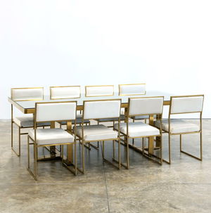 Gold Bilbao Rectangular Table 92"x43"