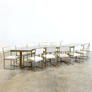 Gold Bilbao Serpentine Table - view 3