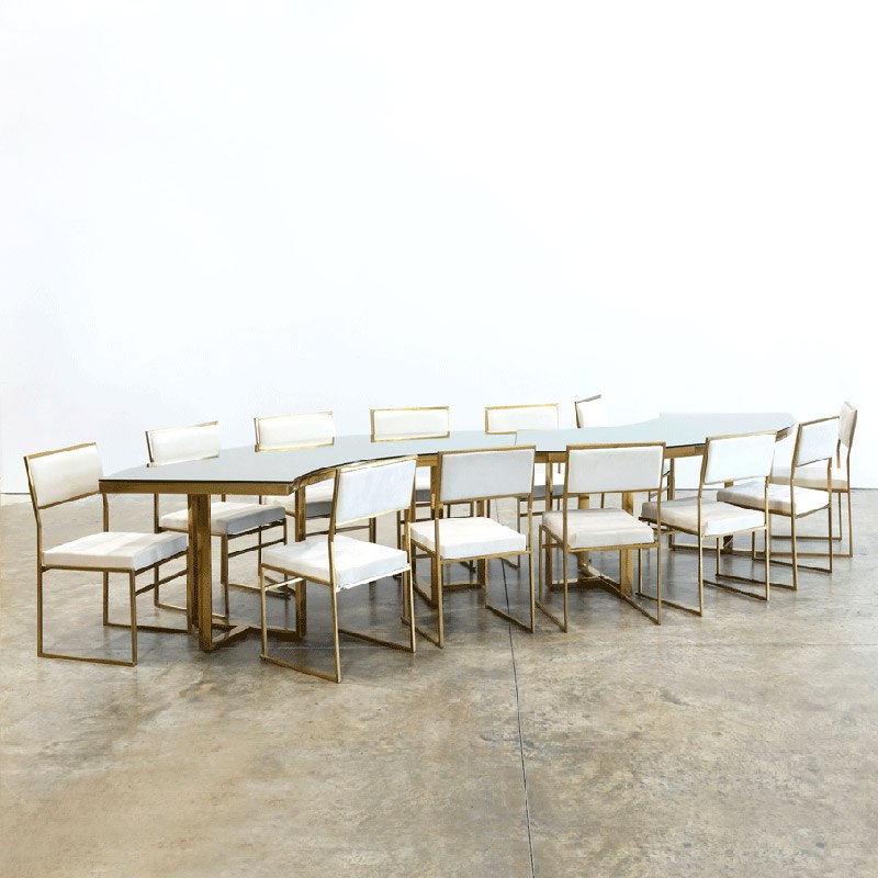 Gold Bilbao Serpentine Table - view 3 of 3