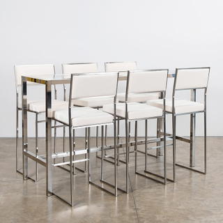 Silver Bilbao High Rectangular Table - view 2