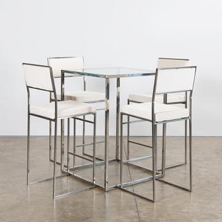 Silver Bilbao High Square Table - view 2