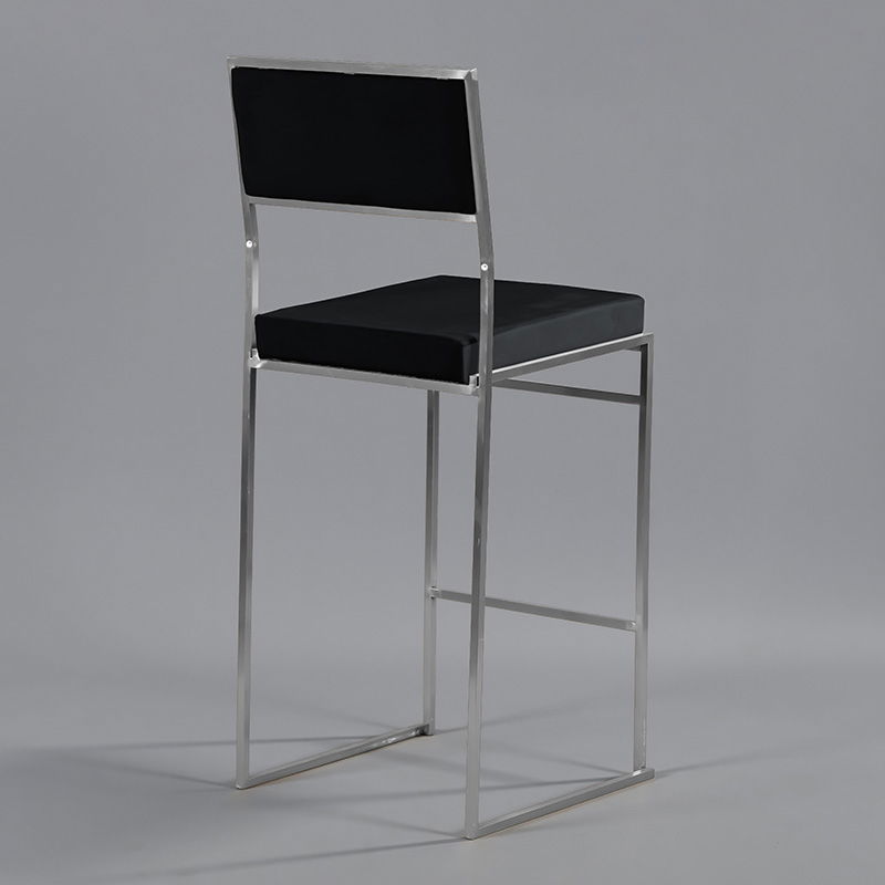 Black Silver Tribeca Bar Stool