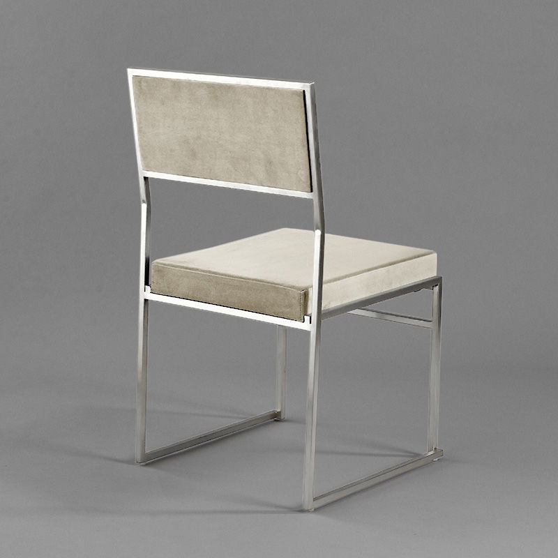 Oatmeal Silver Tribeca Chair