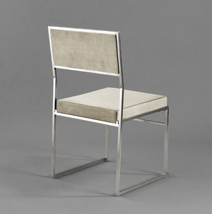 Oatmeal Silver Tribeca Chair