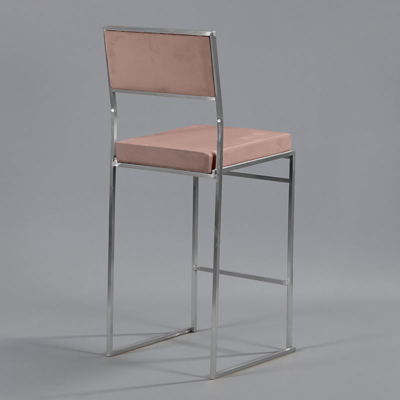 Rose Silver Tribeca Bar Stool