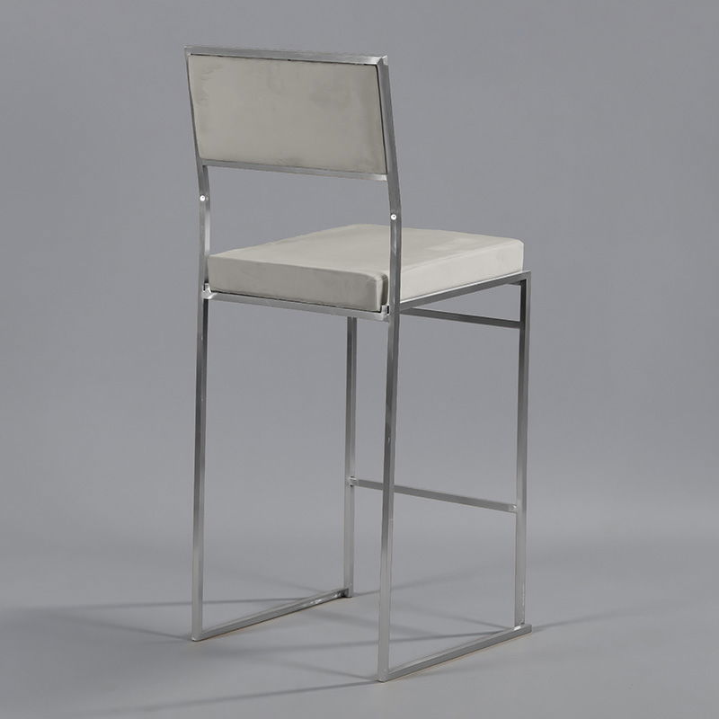 Steel Silver Tribeca Bar Stool