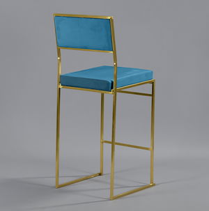 Turquoise Gold Tribeca Bar Stool