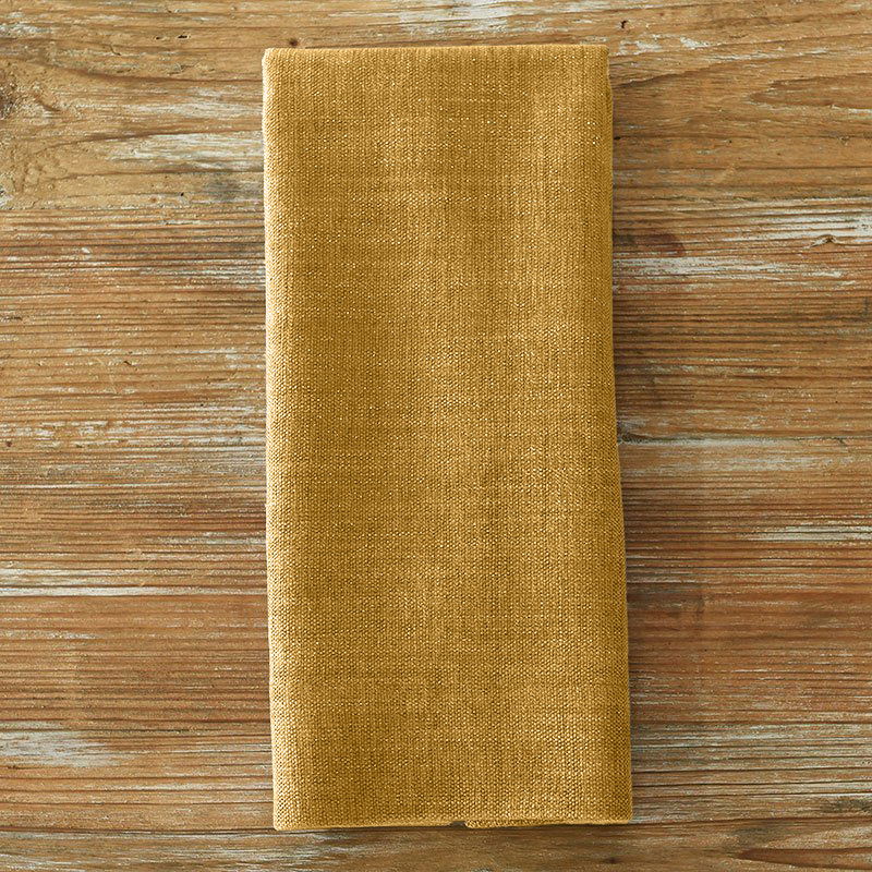 Mustard Metallic Burlap