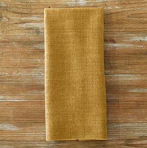 Mustard Metallic Burlap