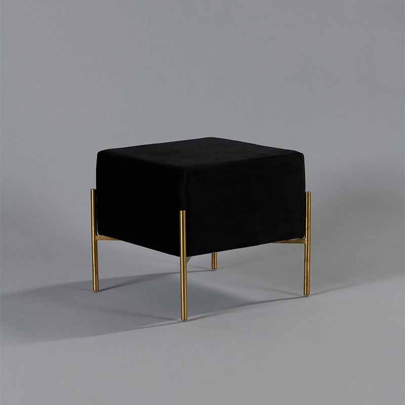 Black Osaka Ottoman