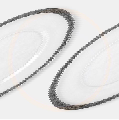 Clear Charger with Silver Rim