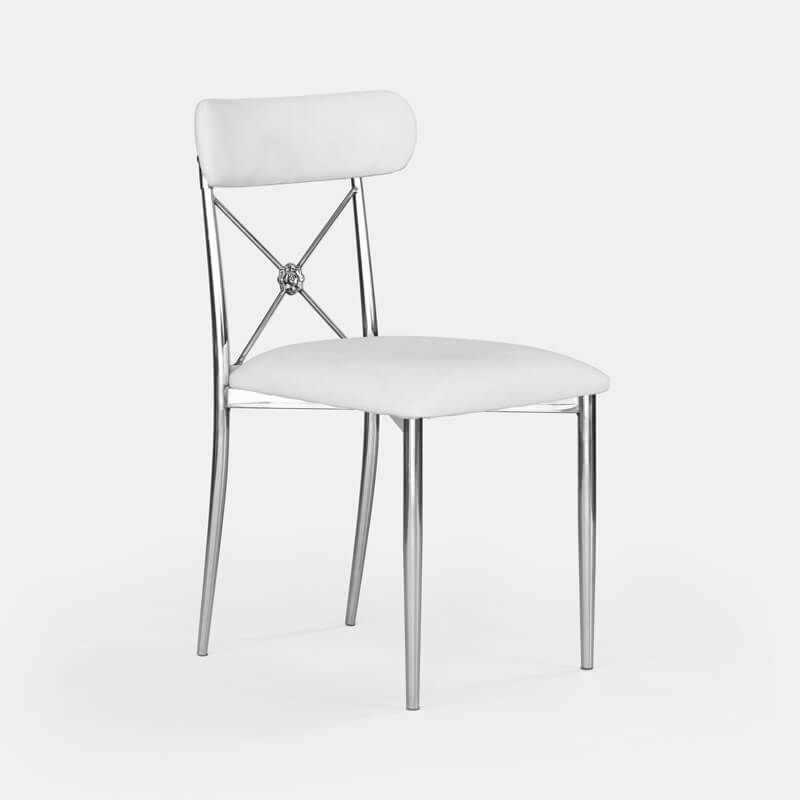 Silver Eloise Chair - Ivory Velvet - view 2 of 2