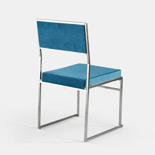 Turquoise Silver Tribeca Chair - view 1
