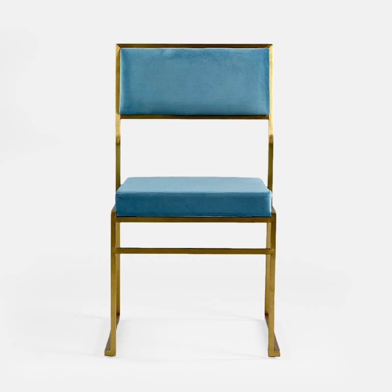 Turquoise Gold Tribeca Chair - view 2 of 2