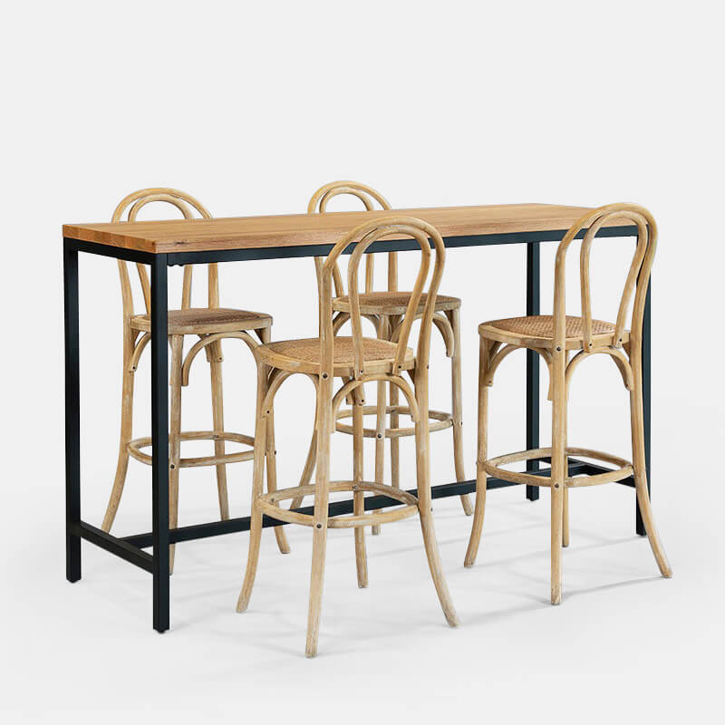 Natural Bentwood Bar Stool - view 4 of 4