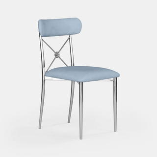 Silver Eloise Chair - Sky Velvet - view 2