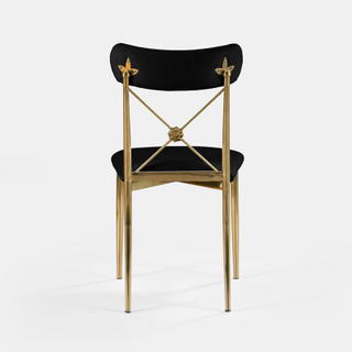 Gold Eloise Chair - Black Velvet - view 4