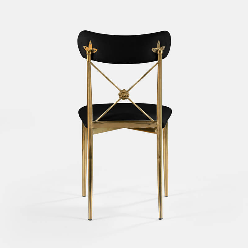 Gold Eloise Chair - Black Velvet - view 4 of 4