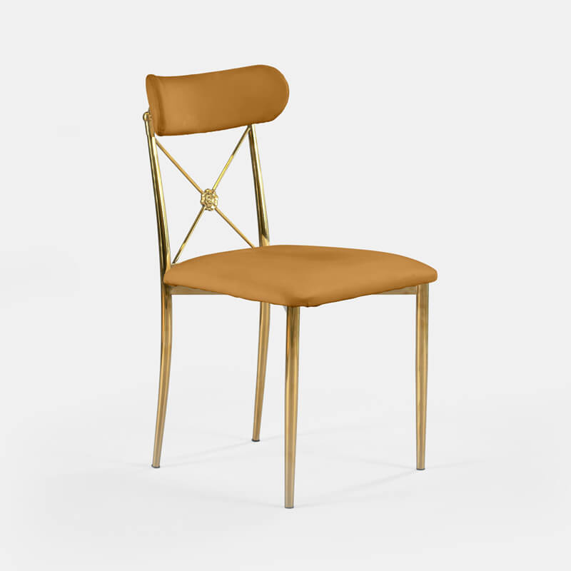 Gold Eloise Chair - Sienna Velvet - view 3 of 4